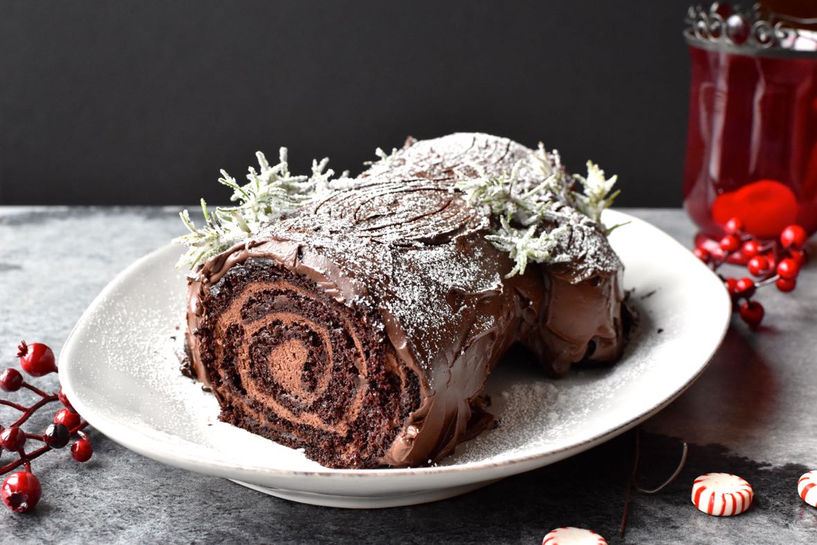 Yule log, tronco de Navidad, Mama Ía blog